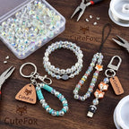 Glass Beads 80 Pcs 10mm Round 96 Faceted AB Color, Assortment - Image 2
