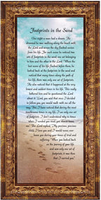 Footprints in the Sand Inspirational Wall Art, Beach Decor, Christian Gifts - Image 2