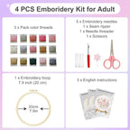 Huacan Embroidery Kit for Beginners - Image 2