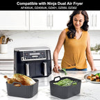 10QT Large Thickened Silicone Air Fryer Liners 2 Pack - Image 4