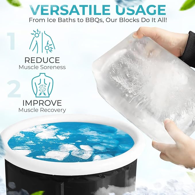 Ice Block Form Makes 12 Lb. Ice Cube 11" x 7" x 5" Largest Available Ice Block - Image 7