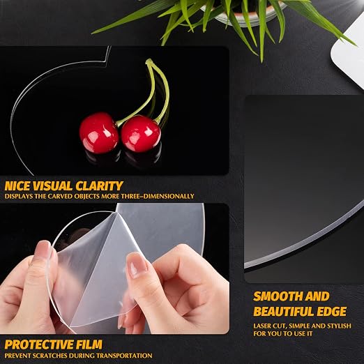 6 Pieces 2 mm Acrylic Sheet Transparent LED Film - Image 3
