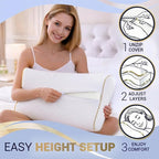 Royal Therapy 2-Pack Queen Memory Foam Pillow, Queen Contour Pillow, Orthopedic - Image 6