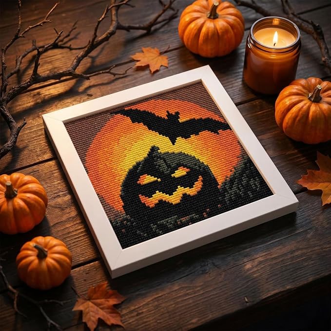 WUSARPLY Halloween Stamped Cross Stitch Kits - Image 4