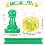 40 Pcs Multicolor Plastic Pawn Game Pieces - Image 2