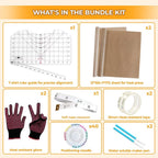 HTVRONT Sublimation Tool Kit, Heat Press Accessories Bundle Kit | Include - Image 2