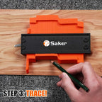 Saker Contour Gauge Profile Tool- Adjustable Lock-Precisely Copy Irregular - Image 5