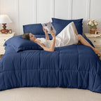 JOLLYVOGUE Full Comforter Set, Ultra-Soft Bed in a Bag Full Size 7 Pieces - Image 6