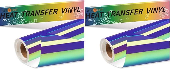 HTVRONT Holographic Heat Transfer Vinyl- 12" x 6ft Holographic HTV by HTVRONT