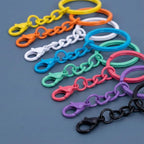 16 Pcs Metal Keychain Clip, Colorful Swivel Snap Hook - Image 4