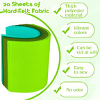 NEBURORA 20 Pcs 2mm Thick Stiff Felt Sheets - Image 3