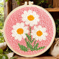 TCDZMYGS Flower Punch Needle Kits, Daisy Punch Needle Kits by TCDZMYGS