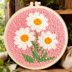 TCDZMYGS Flower Punch Needle Kits, Daisy Punch Needle Kits by TCDZMYGS
