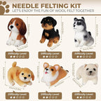 MOREJMTT Needle Felting Kit, Wool Felt Needle Felting Tools Foam Pad, Craft - Image 7
