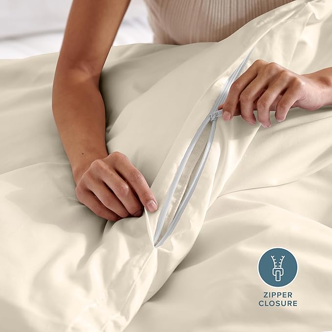 Bare Home Bedding Duvet Cover Queen Size - Image 6
