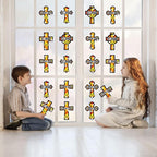 Renbuzhu 36PCS Fathers Day Crafts Bulk: Father's Religious Paper Suncatchers - Image 6