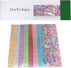 4032 Pieces 6 mm Colorful Bling Rhinestone Sticker Sheet Gem Diamond self - Image 3