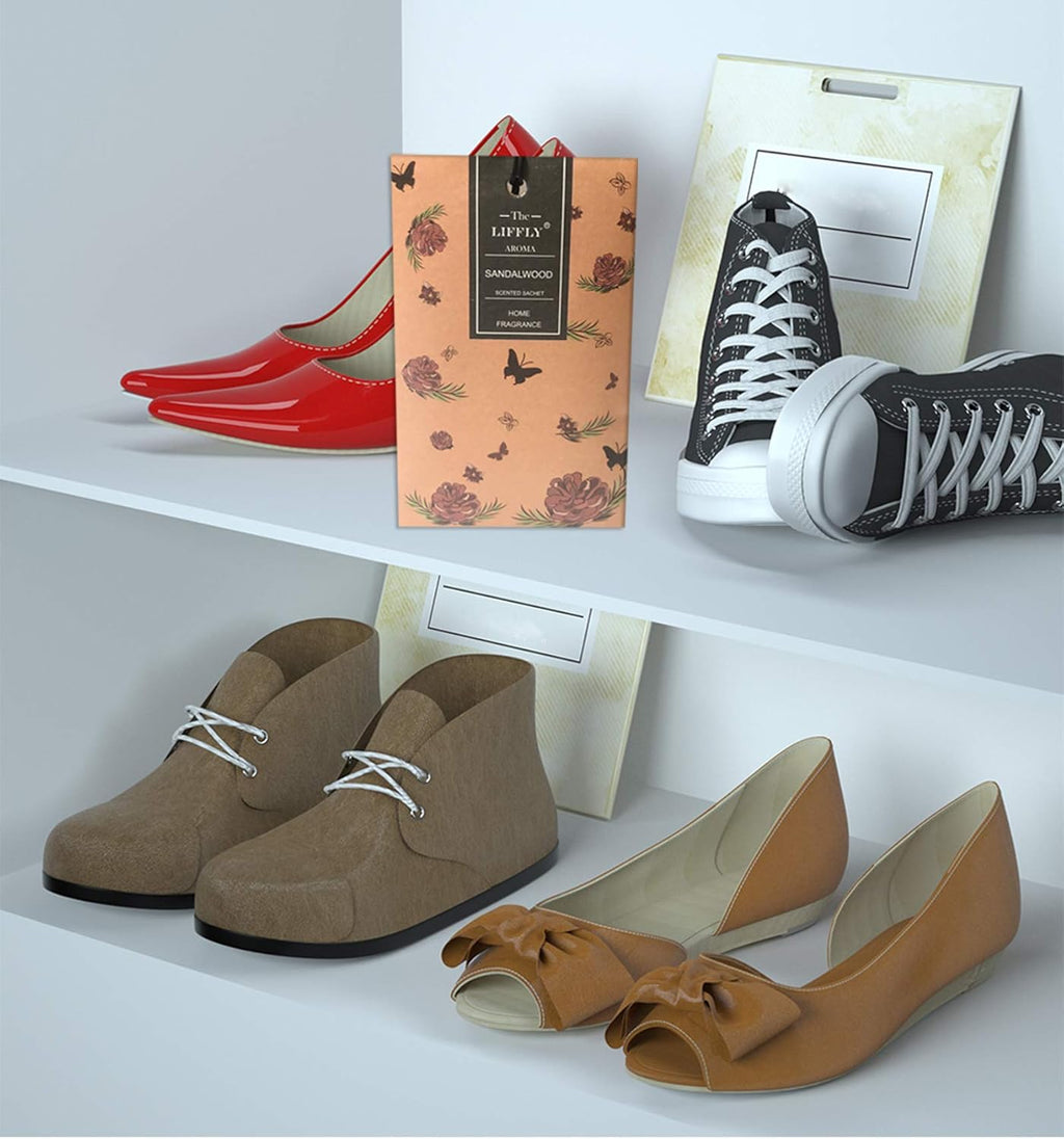 14 Packs Scented Sachets Bag for Drawers and Closets Long-Lasting Home Fragrance Sachet Lavender Rose Jasmine Ocean Vanilla Sandalwood 6 Different Scent Gift Box