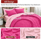 MUXHOMO 7 Pieces King Comforter Set, Reversible Bed in a Bag King Size - Image 3