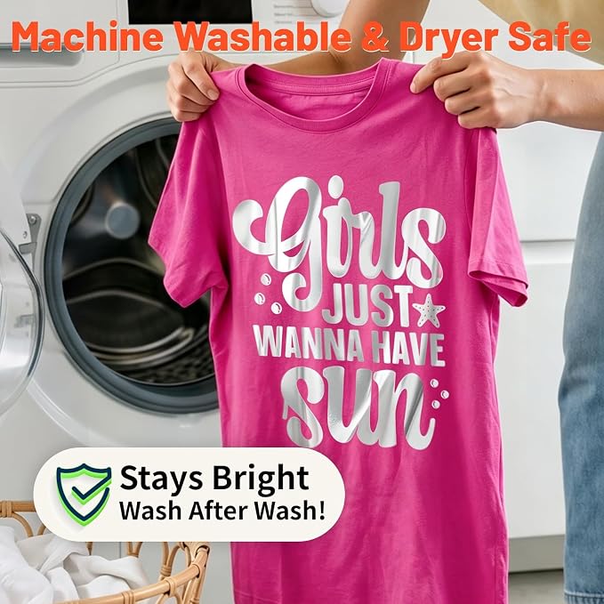 TECKWRAP Heat Transfer Vinyl for T-Shirts, Metallic Silver | Easy Weed HTV Vinyl - Image 6