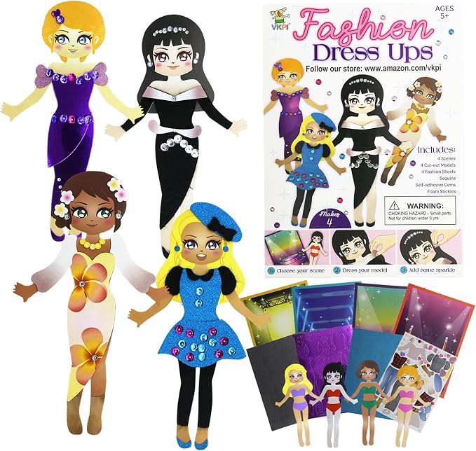 VKPI Fashion Dress Ups, Paper Art Crafts by VKPI