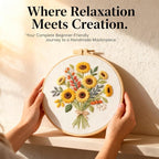 Sunflower Embroidery Kit for Beginners - Image 3