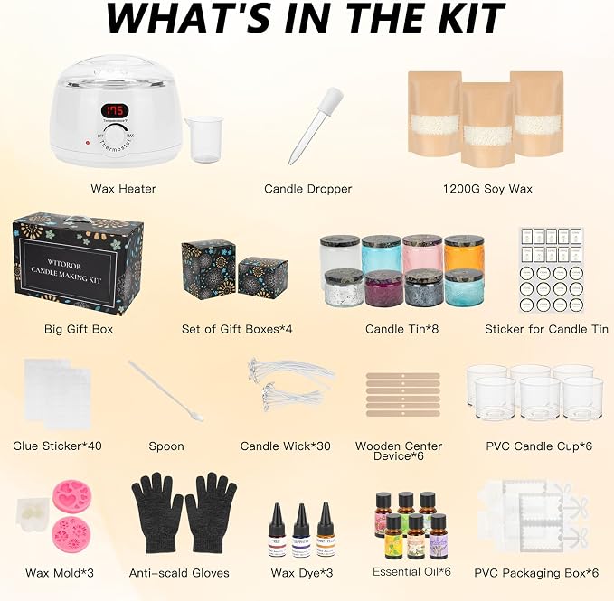 WITOROR Candle Making Kit, Scented Candles Making Kit - Image 2