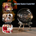 3D Solar System Crystal Ball Glass Universe Gifts | 60mm Glass Astronomy Globe - Image 4