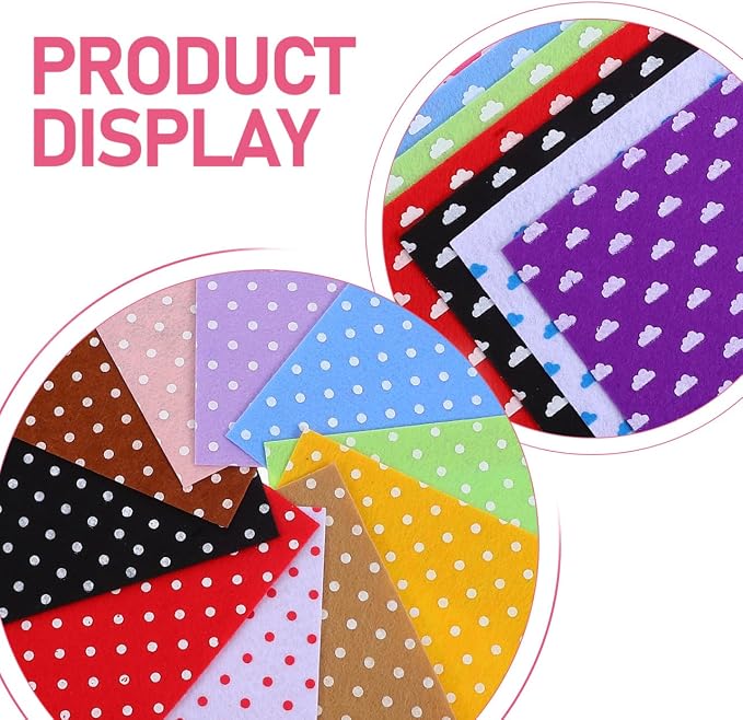 Healifty 20pcs Felt Fabric Sheets, Squares - Image 7