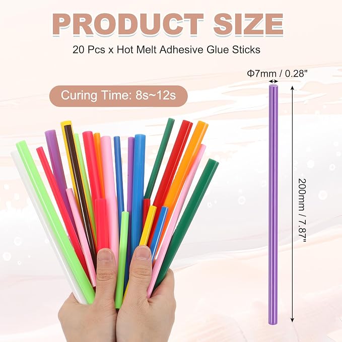 PATIKIL Hot Glue Sticks for Glue Gun, Dark Purple - Image 2