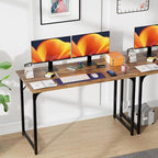 PayLessHere | 47 Inch Computer Desk | Brown | Office Desk - Image 7