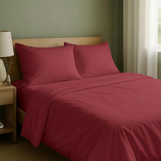 California Design Den Natural 100% Cotton Sheets Full Size Bed Set by CaliforniaDesignDen