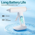 Cordless Hot Glue Gun Kit USB-C Rechargeable Magnetic Mount Base - Image 2