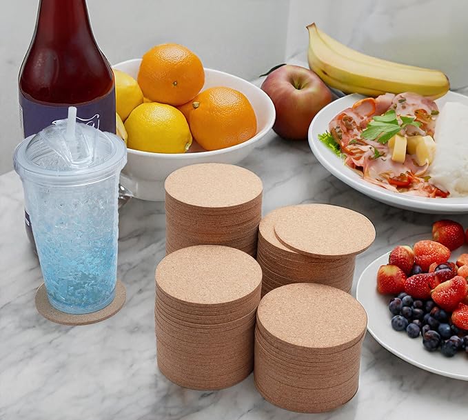 Cork Coasters Bulk 100 Pack - Image 2