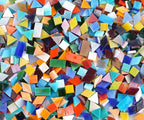 Lanyani 1050 Pieces Mixed Shapes Glass Mosaic Tiles - Image 7