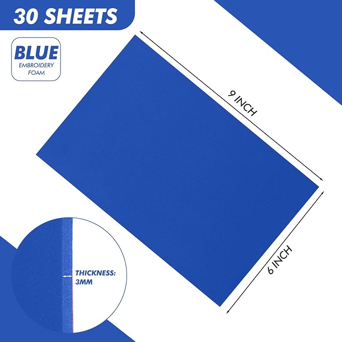 Innconee 30 Pcs Embroidery Foam 3D 3mm EVA Puffy Foam Sheets - Image 2