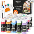 Shuttle Art Acrylic Paint Set, 25 Vintage Colours, 2oz/60ml Bottles, Rich by ShuttleArt