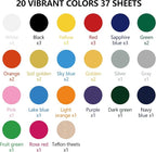 guangyintong HTV Heat Transfer Vinyl Bundle: 36 Pack 12" x 10" Iron on Vinyl - Image 3