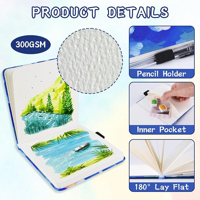 5x5 Handy Portable Handmade Cloth Fabric Hardcover Sewing Binding Travel - Image 3