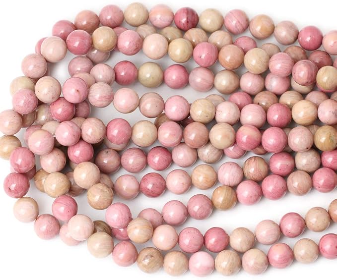 35PCS 10mm Natural Rhodochrosite Gemstone Smooth Round Loose Beads - Image 3