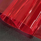 30x135cm Transparent PVC Vinyl, 0.4mm Neon Solid Color Waterproof Fabric Super - Image 3