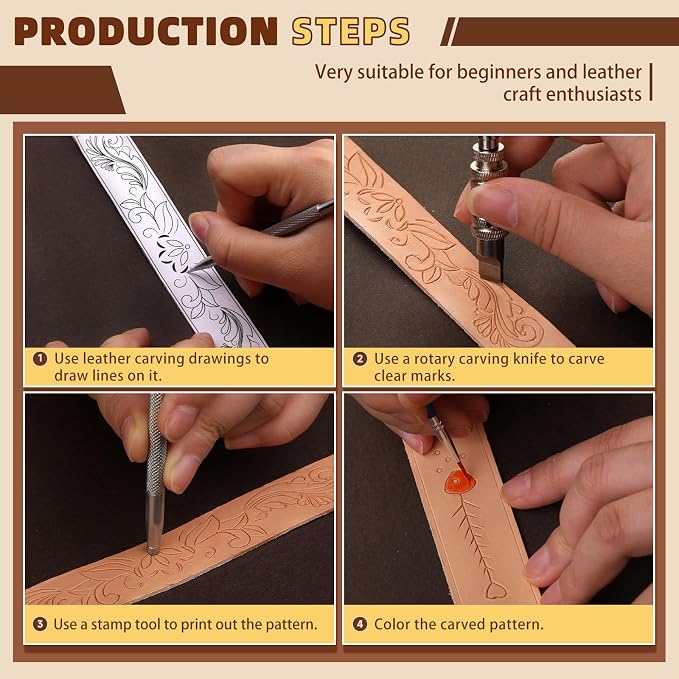 Leather Crafting Kit: Leather Working Tools and Supplies - Image 3