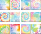 Eaasty 12 Pcs Rainbow Sticky Notes Tie Dye Pastel Sticky Note Fun Self Adhesive by Eaasty