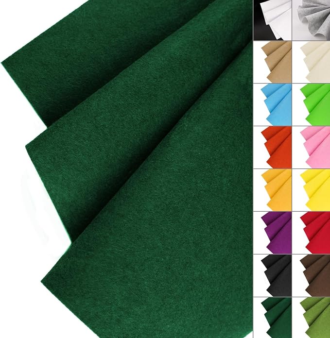 IONTACH 36" X 36" Stiff Felt Fabric 1.2mm Thick | Felt Sheet by IONTACH