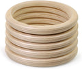 FoDau770 5pcs Natural Beech Wooden Rings, Unfinished Solid Wood Rings Heavy by FoDau770