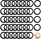 Round Carabiner Clip Bulk 48pcs 1 Inch Colorful Circle Carabiner Key Ring Clips by Cmidy