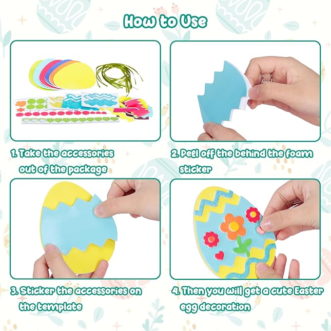 Fennoral 12 Pack Easter Egg Craft Kit - Image 3