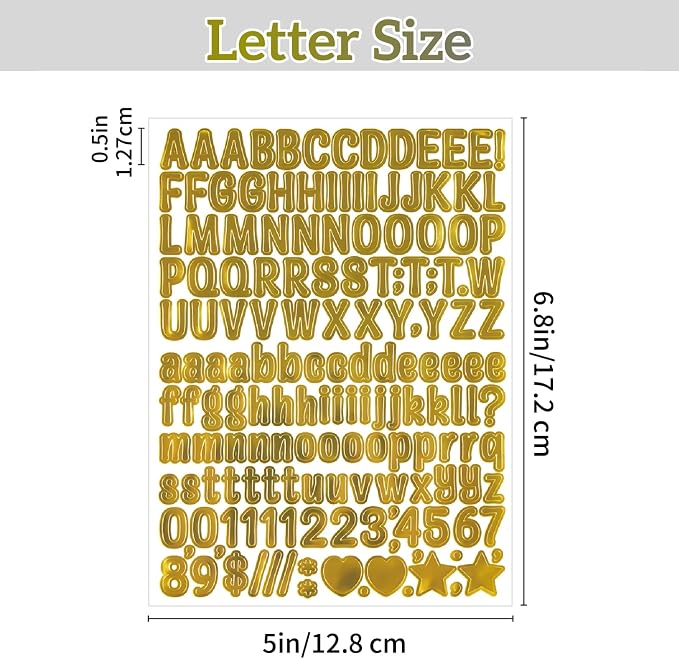 3040Pcs 20 Sheets Small Letter Number Stickers, 0.5inch Self-Adhesive Vinyl - Image 4