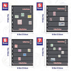 40 Sheets 80 Page Stamp Pages Collector Album Page 9 Hole Standard Stamp - Image 2