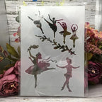 TIAMECH A4 Reusable Ballet Girls Stencil - Image 2